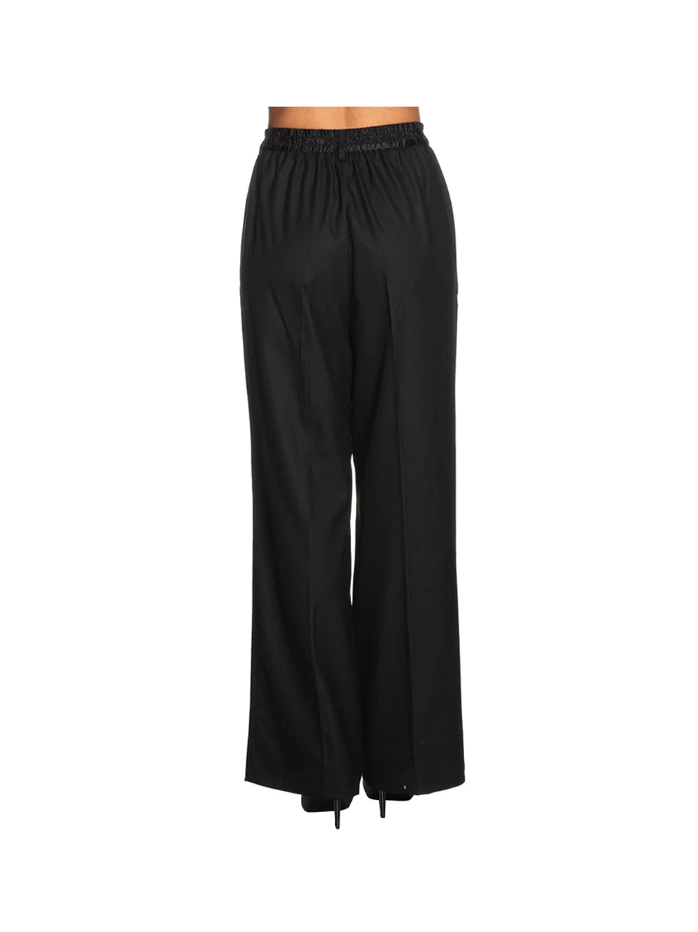 YES ZEE STC Pantalone A Palazzo Yes Zee - Nero Nero