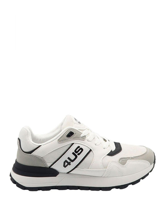 4US STC Sneakers Paciotti Snooze Bianco Bianco/nero