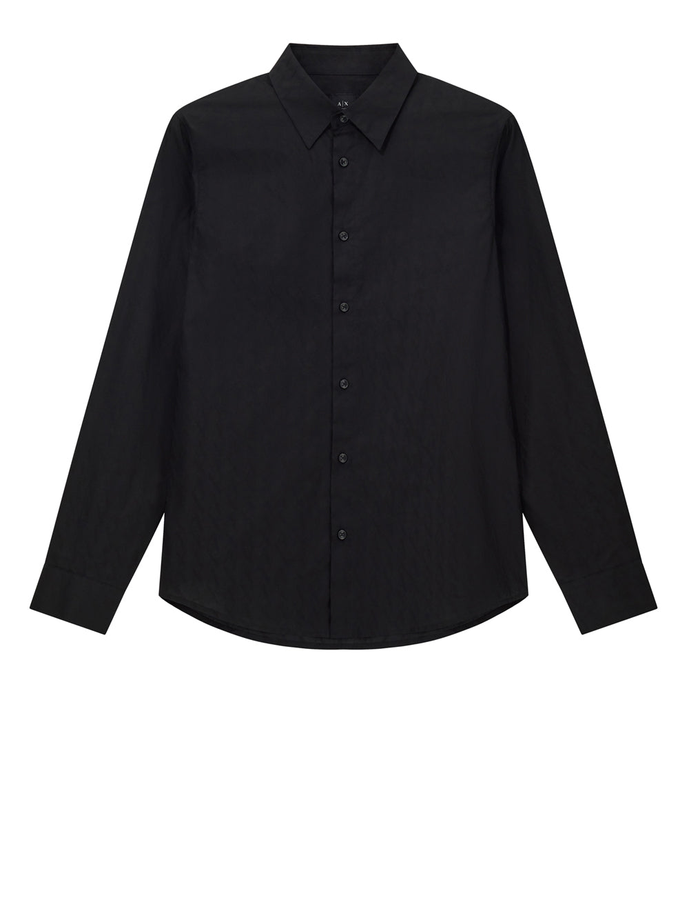 ARMANI EXCHANGE Armani Exchange Camicia regular fit in cotone jacquard Nero BLACK