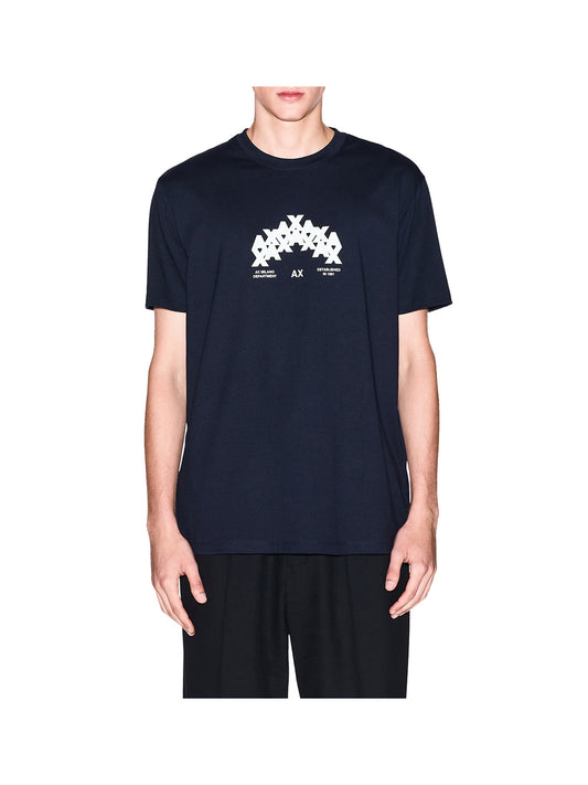 ARMANI EXCHANGE T-shirt Armani Exchange Con Stampa Grafica - Blu NAVY
