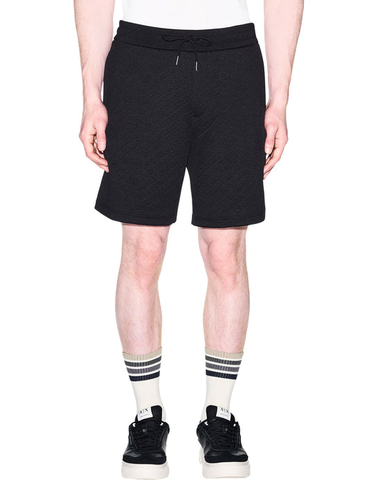 ARMANI EXCHANGE Armani Exchange Bermuda Jacquard Stretch Modern Comfort Nero BLACK