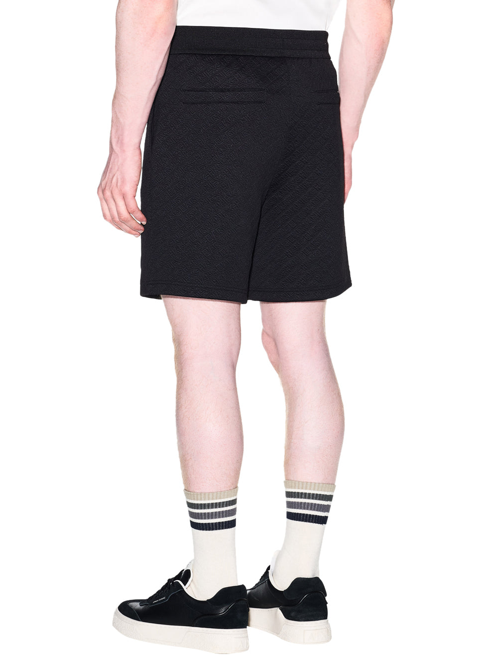 ARMANI EXCHANGE Armani Exchange Bermuda Jacquard Stretch Modern Comfort Nero BLACK