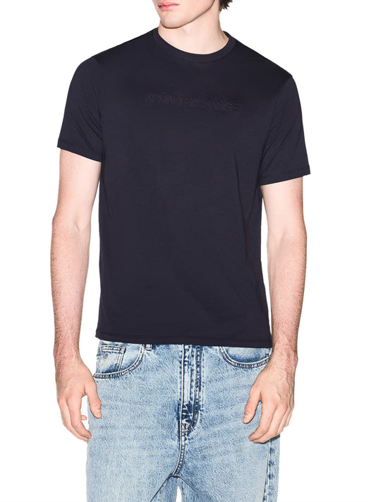 ARMANI EXCHANGE T-shirt Armani Exchange Slim Fit in Jersey di Cotone - Navy Deep Navy