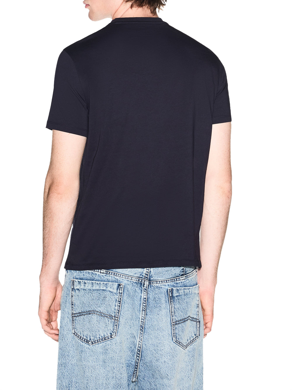 ARMANI EXCHANGE T-shirt Armani Exchange Slim Fit in Jersey di Cotone - Navy Deep Navy