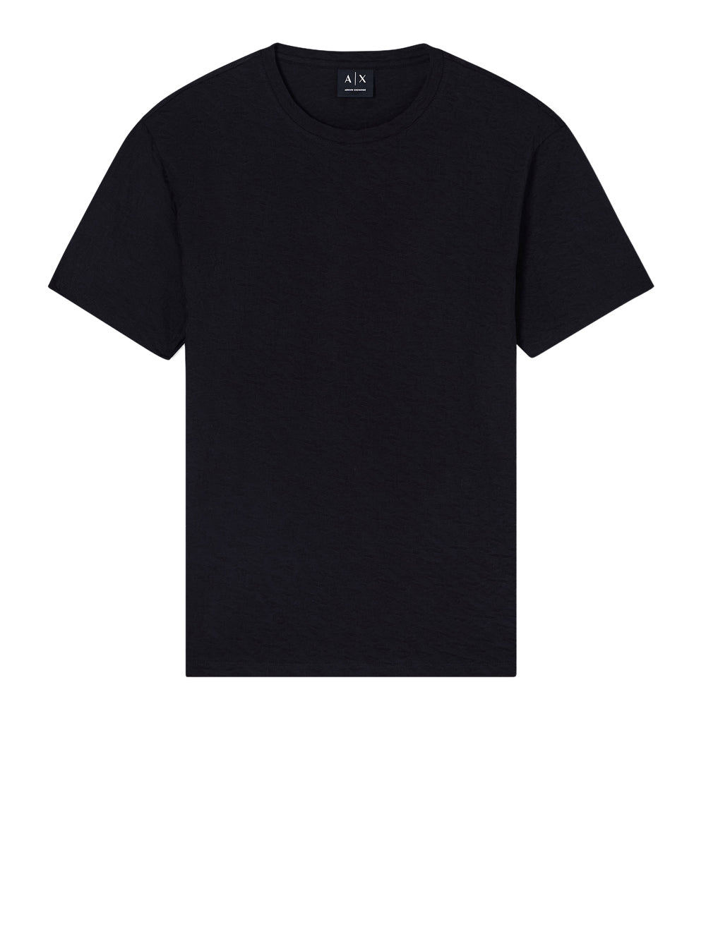 ARMANI EXCHANGE T-shirt Armani Exchange Slim Fit Jacquard in Cotone Mercerizzato Nero BLACK