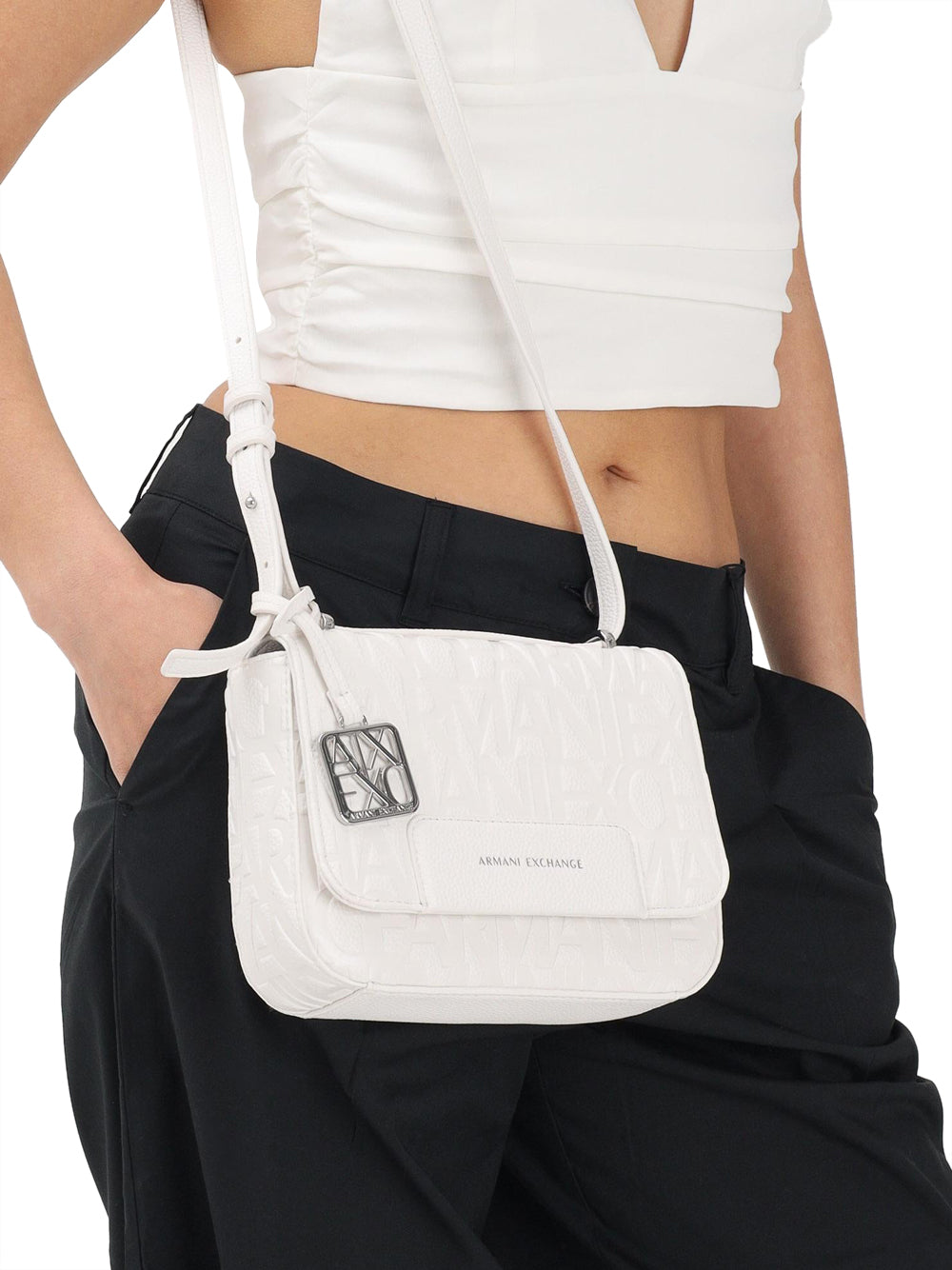 ARMANI EXCHANGE Borsa a Tracolla Armani Exchange - Bianco Bianco