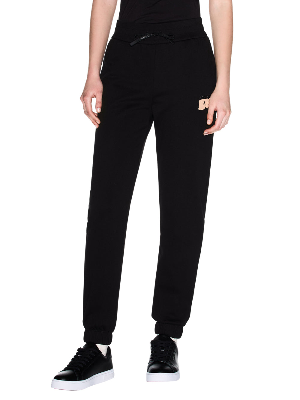 ARMANI EXCHANGE Armani Exchange Pantaloni Jogger French Terrry Nero BLACK