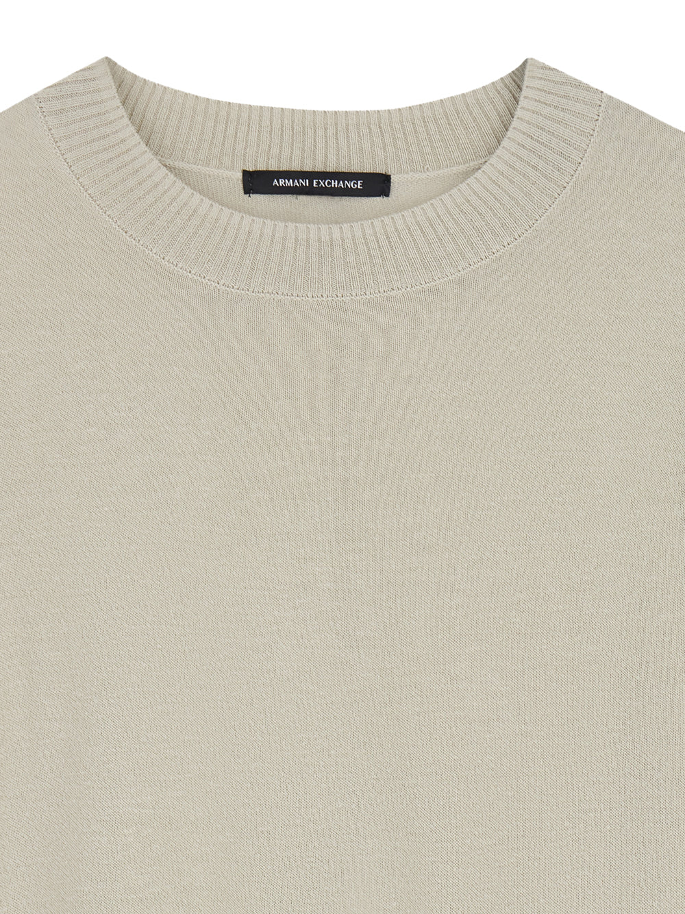 ARMANI EXCHANGE Top Armani Exchange In Misto Lino Con Spacco Posteriore Beige Beige