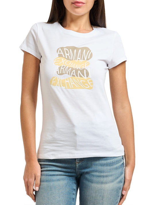 ARMANI EXCHANGE T-Shirt Ax Girocollo Armani Exchange - Bianco Optic White