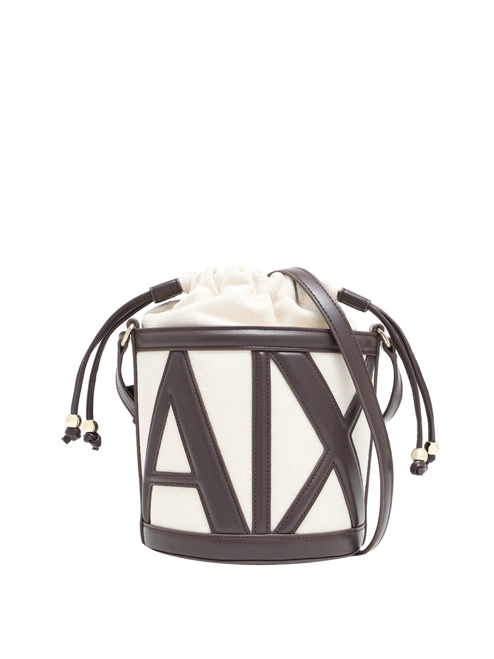ARMANI EXCHANGE Armani Exchange Borsa A Secchiello Con Logo Sagomato - Marrone Marrone