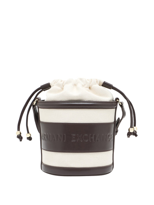 ARMANI EXCHANGE Armani Exchange Borsa A Secchiello Con Logo Sagomato - Marrone Marrone