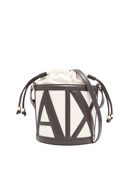 ARMANI EXCHANGE Armani Exchange Borsa A Secchiello Con Logo Sagomato - Marrone Marrone