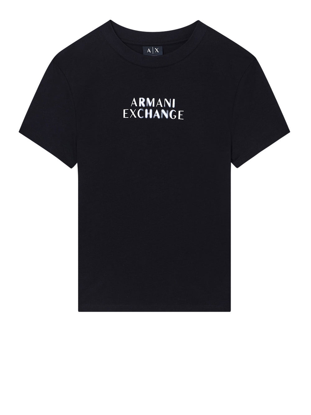 ARMANI EXCHANGE Armani Exchange T-shirt Regular Fit in Jersey di Cotone Classico Nero BLACK
