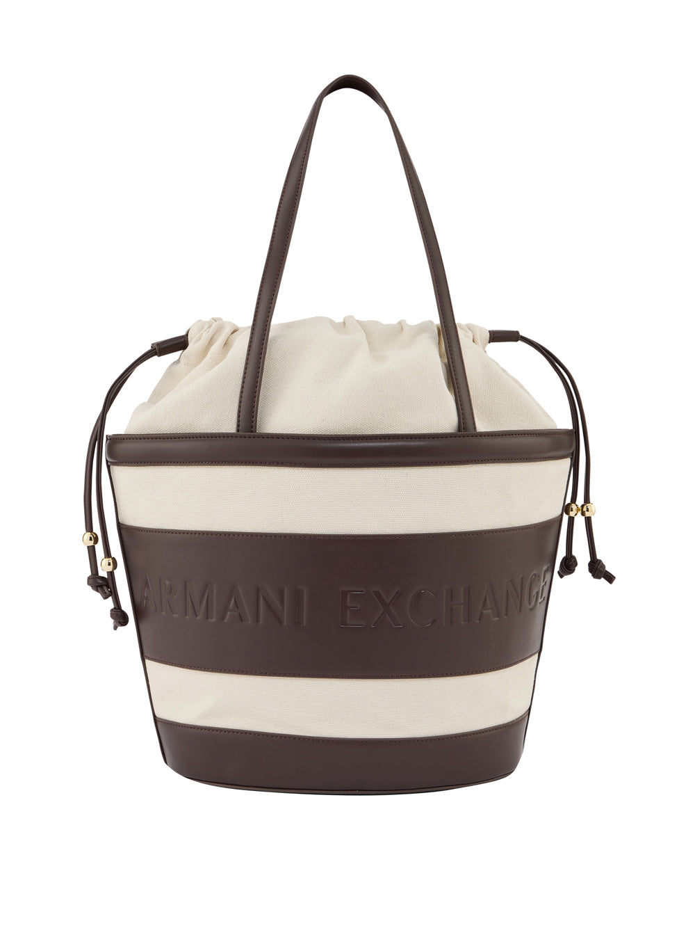 ARMANI EXCHANGE Borsa Shopper Armani Echange - Bianco/Marrone BIANCO/MARRONE