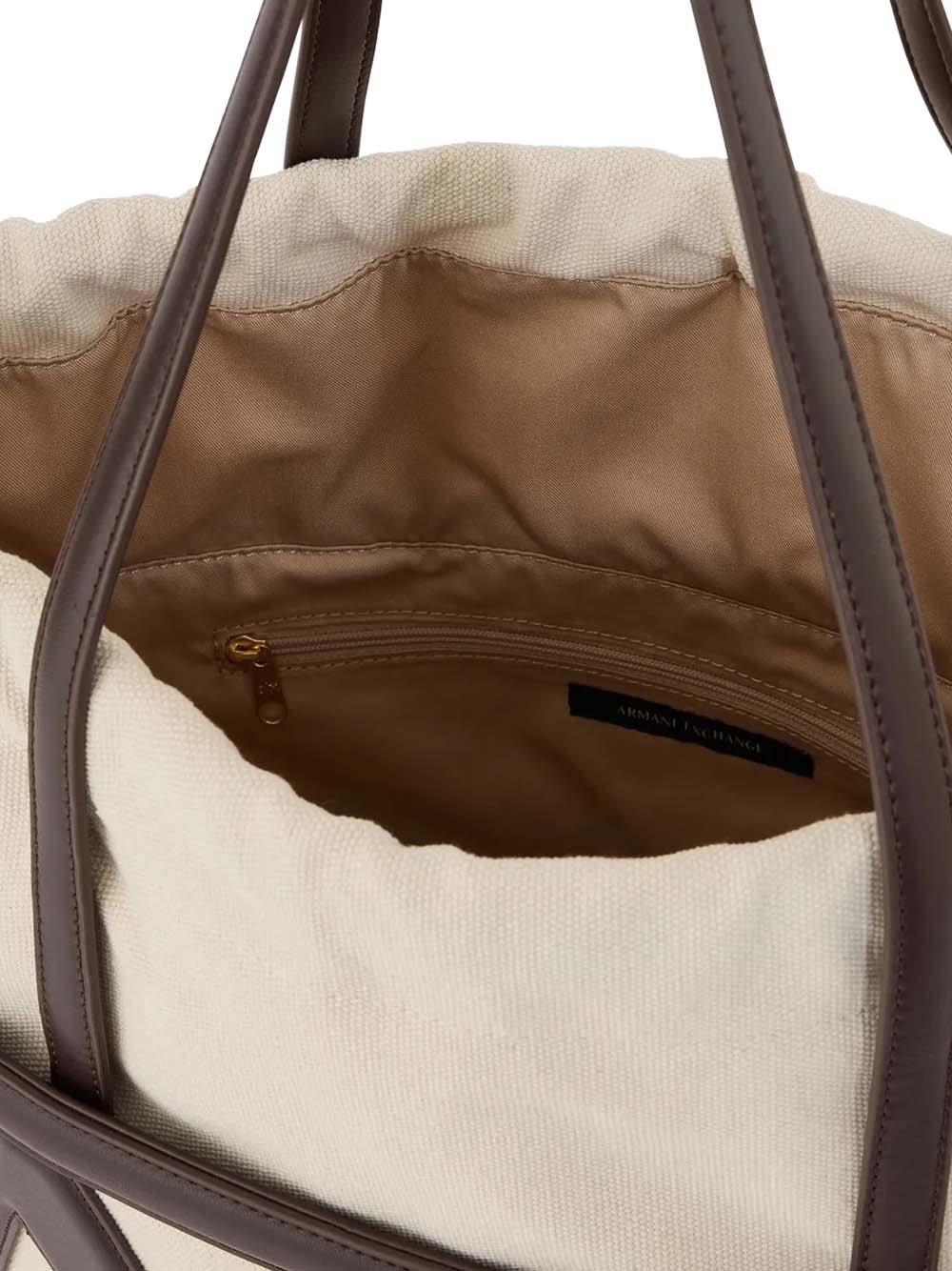 ARMANI EXCHANGE Borsa Shopper Armani Echange - Bianco/Marrone BIANCO/MARRONE