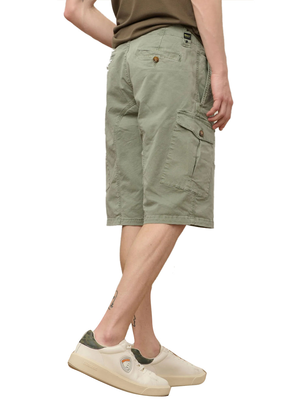 BLAUER Blauer Bermuda Cargo Tinta Pezza Neal - Verde Verde