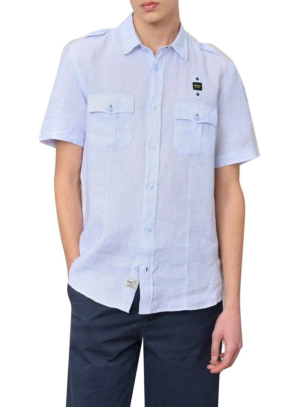 BLAUER Camicia Blauer Benson - Azzurro Azzurro