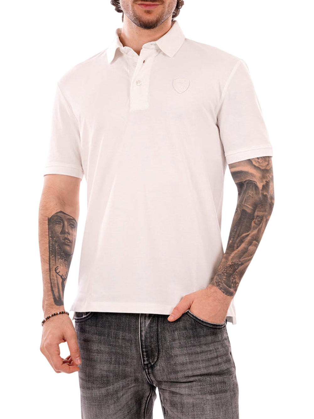 BLAUER Polo Albans Blauer - Bianco Bianco