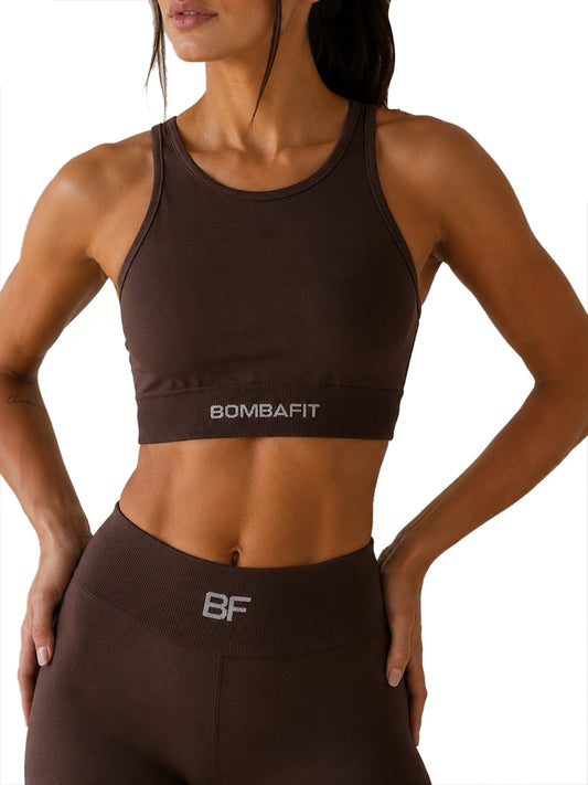 BOMBAFIT Top Go Bombafit - Marrone Marrone