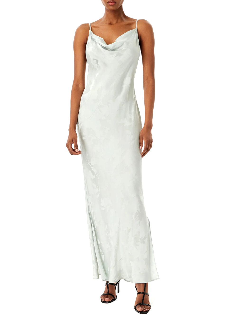 CALVIN 1LINEA 2USCITA Calvin Klein Abito Regular Fit - Verde Acqua Pale Meadow Jacquard Floral Cu