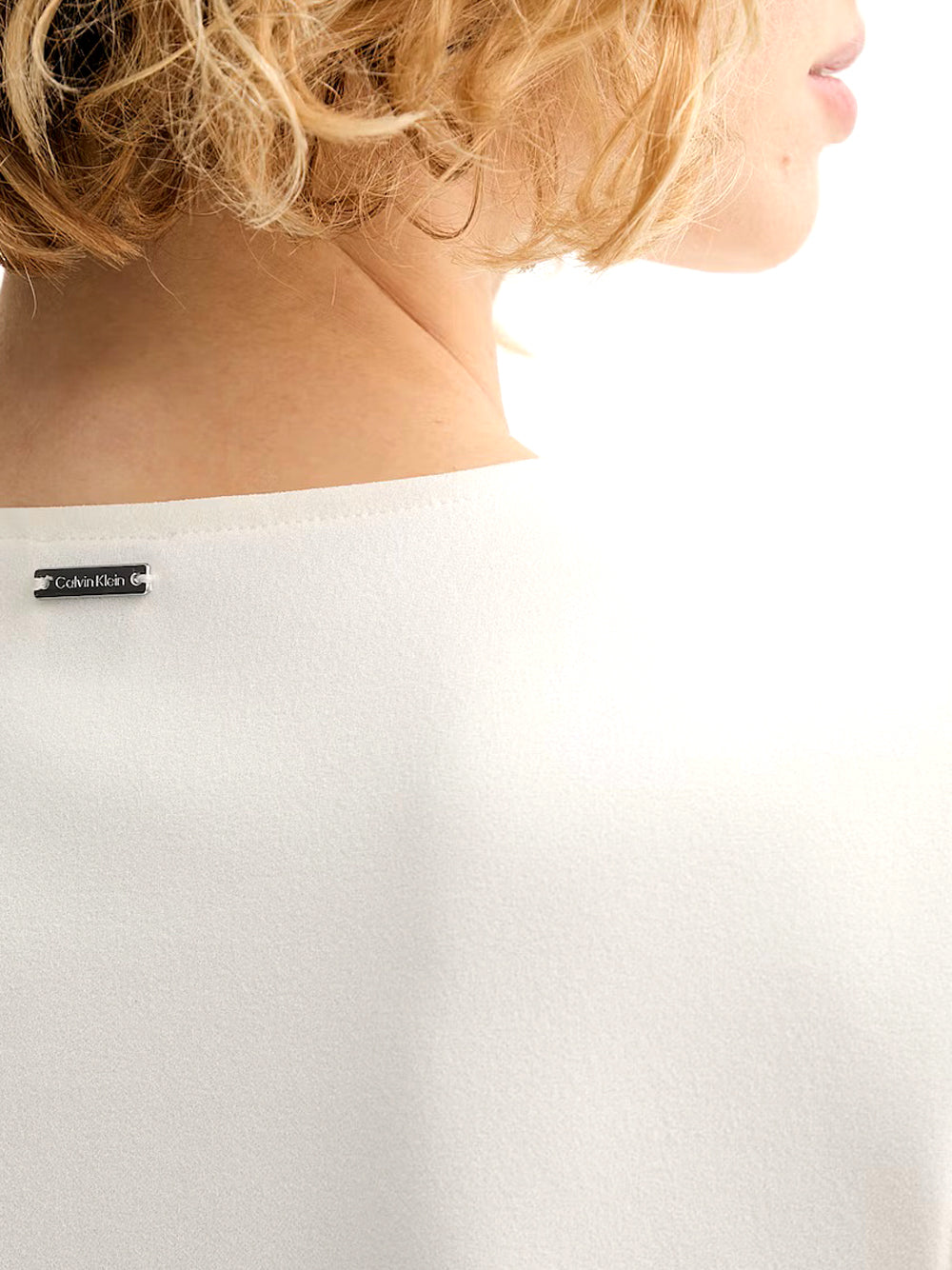 CALVIN 1LINEA 2USCITA Calvin Klein Top Stretch Crepe - Tofu Tofu
