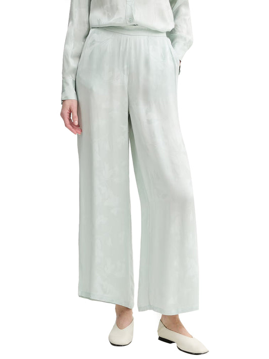 CALVIN 1LINEA 2USCITA Calvin Klein Pantalone Viscose Jacquard Ela - Verde Verde