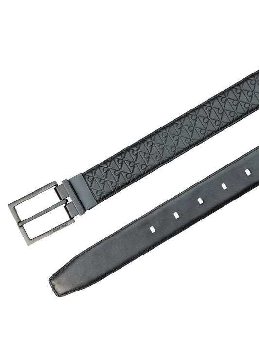 CALVIN ACC.1USCITA Calvin Klein Cintura Square Buckle Smooth - Nero Nero