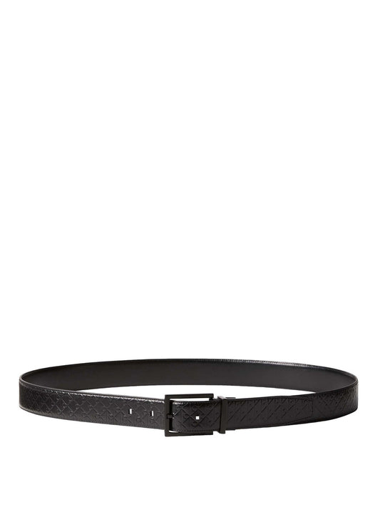 CALVIN ACC.1USCITA Calvin Klein Cintura Square Buckle Smooth - Nero Nero