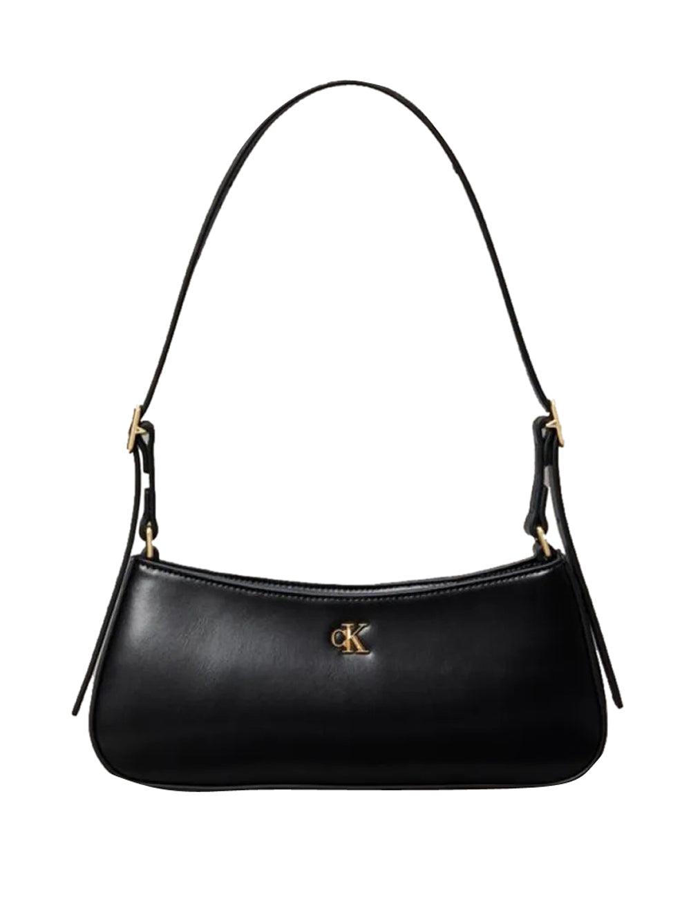 CALVIN ACC.1USCITA Calvin Klein Borsa A Spalla Logo Frontale - Nero Nero