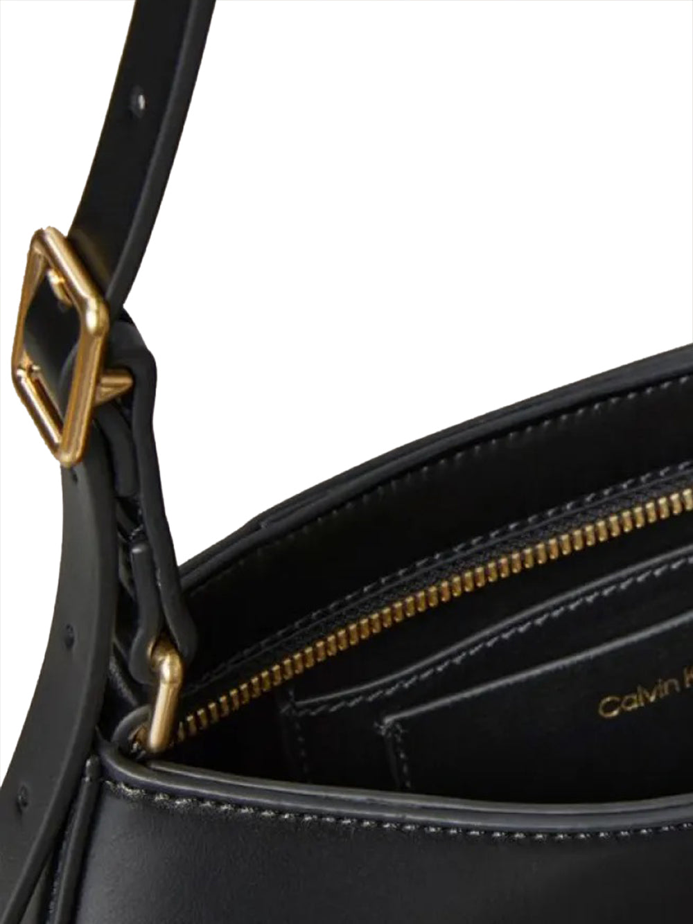CALVIN ACC.1USCITA Calvin Klein Borsa A Spalla Logo Frontale - Nero Nero