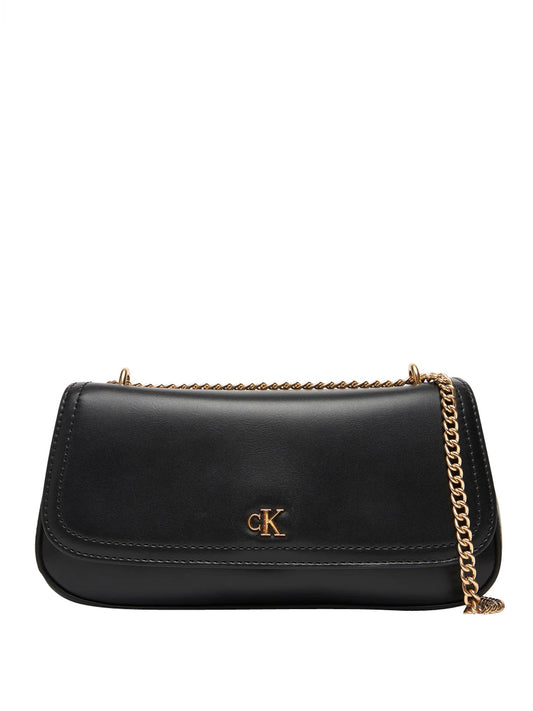 CALVIN ACC.1USCITA Calvin Klein Borsa a Tracolla Ck Convertible Chain Small - Nero Nero