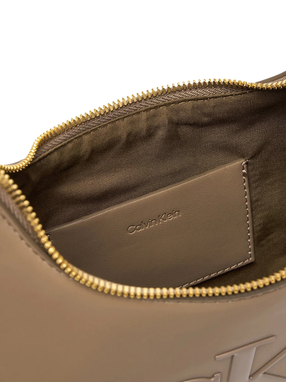 CALVIN ACC.1USCITA Calvin Klein Borsa A Spalla Monogramma Frontale - Beige Beige
