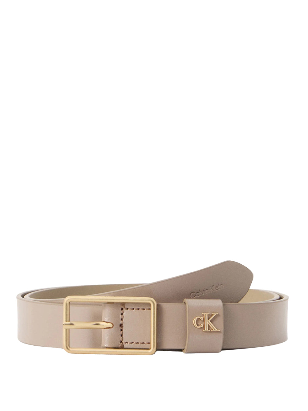 CALVIN ACC.1USCITA Calvin Klein Cintura Square Buckle 25mm Taupe TAUPE