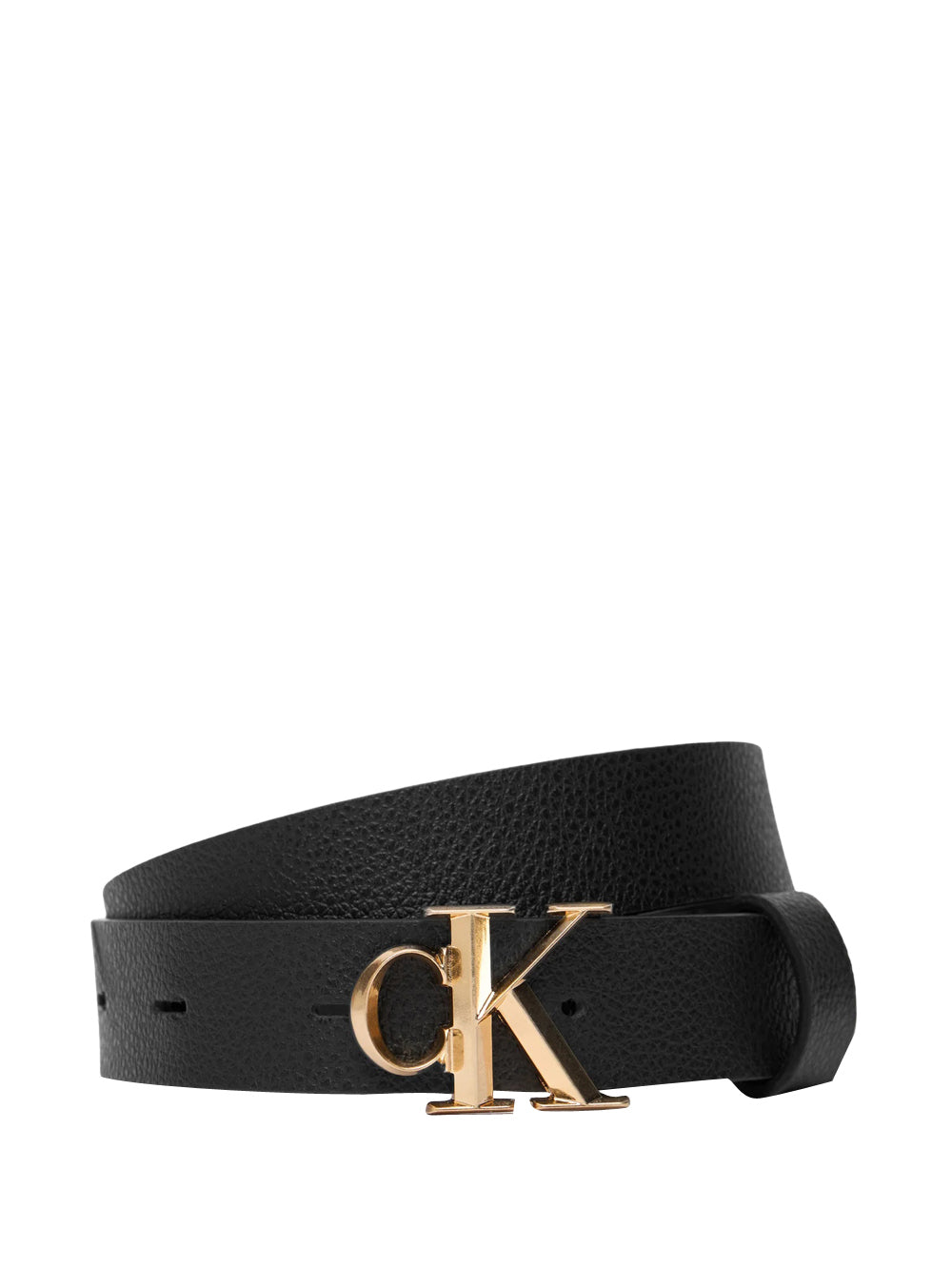CALVIN ACC.1USCITA Calvin Klein Cintura Facet Bucket Pebble - Nero/Oro Nero/oro