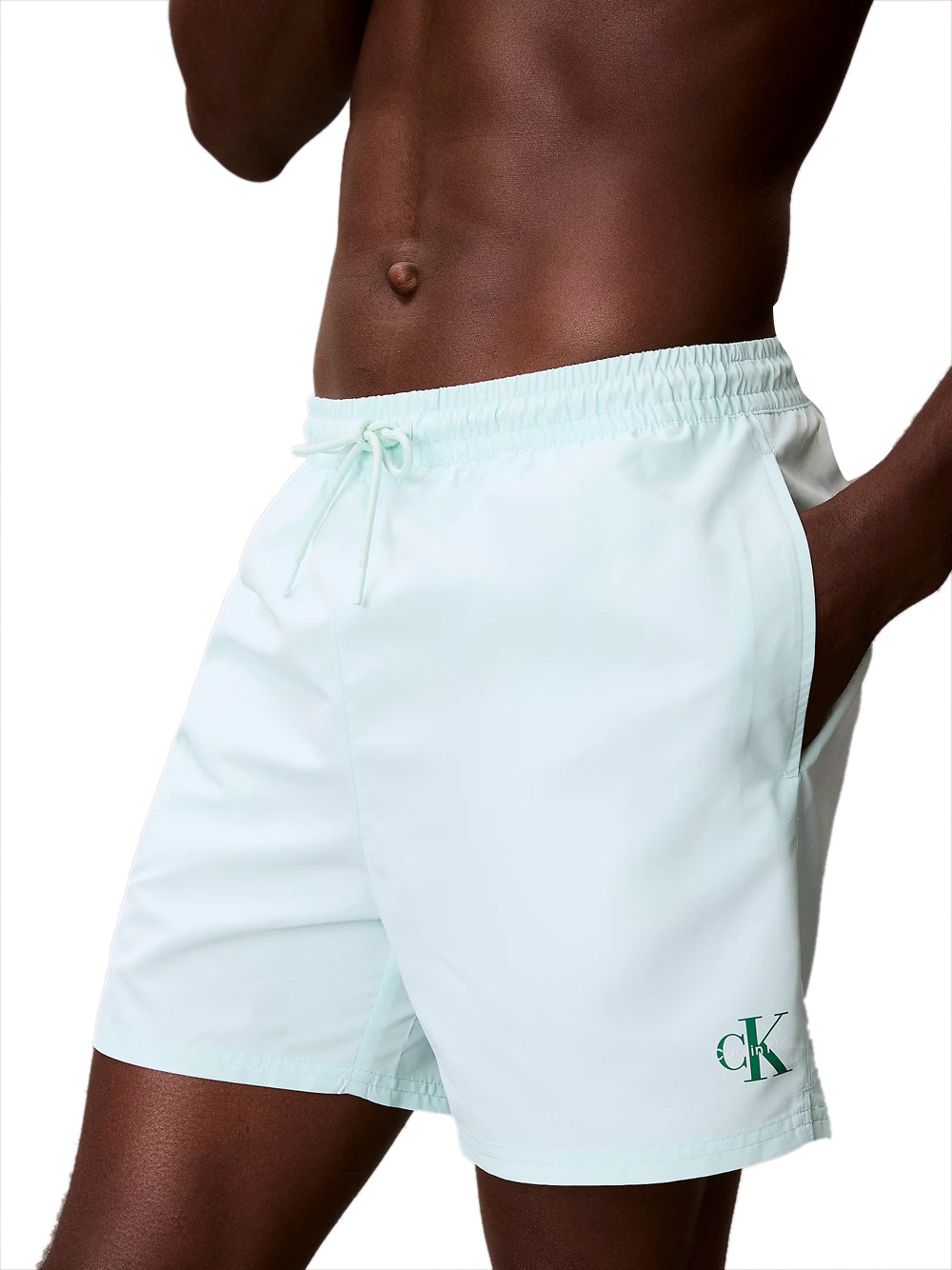 CALVIN BEACH Calvin Beach Shorts Mare Ck Monogram - Verde Acqua VERDE ACQUA