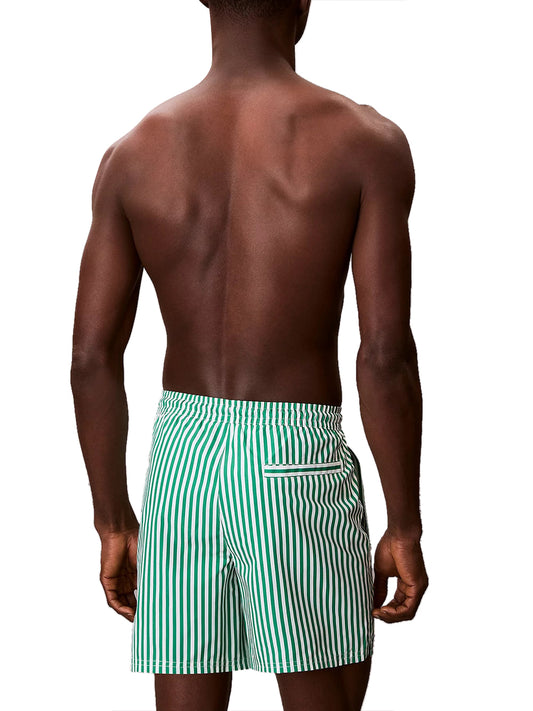 CALVIN BEACH Calvin Beach Shorts Mare Ck Monogram - Verde Acqua VERDE/BIANCO