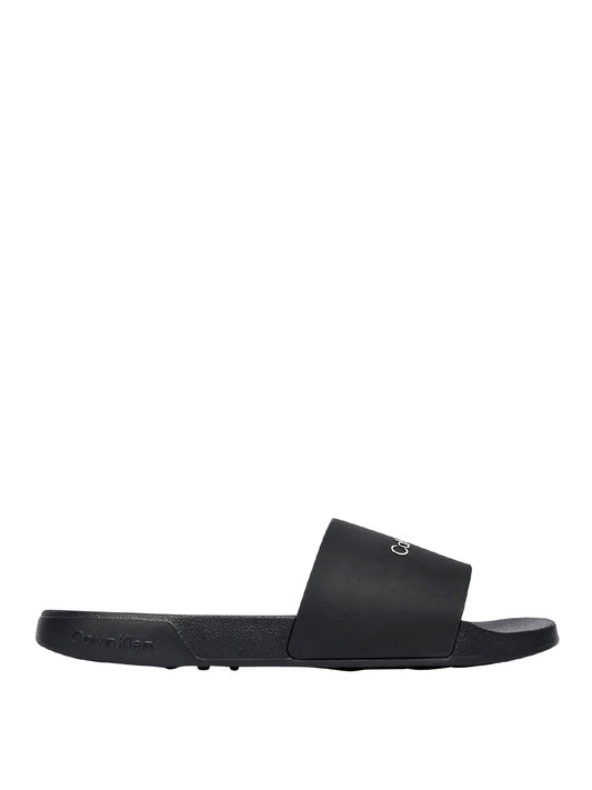 CALVIN CALZATURE 2USCITA Calvin Klein Infradito Chanclas Ess Slide Monobrand - Nero Triple Black