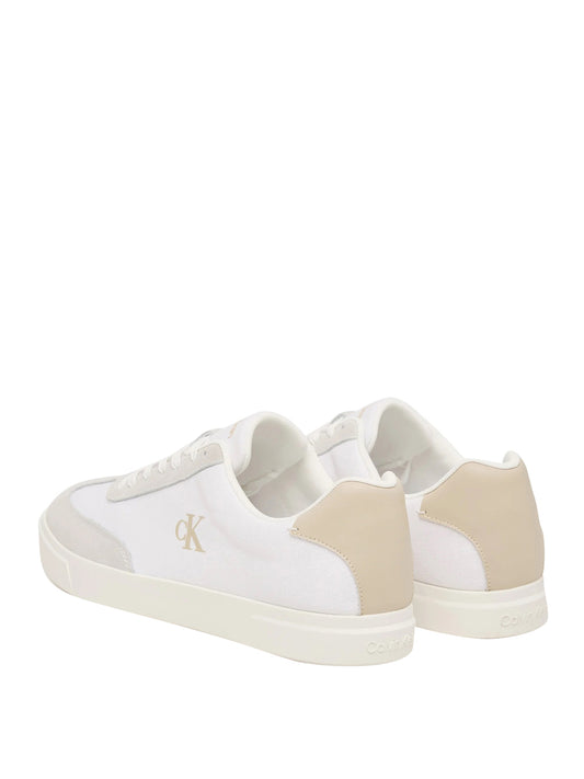 CALVIN CALZATURE 2USCITA Calvin Klein Sneakers Brooke Logo In Tela - Bianco Bright White/Oatmeal