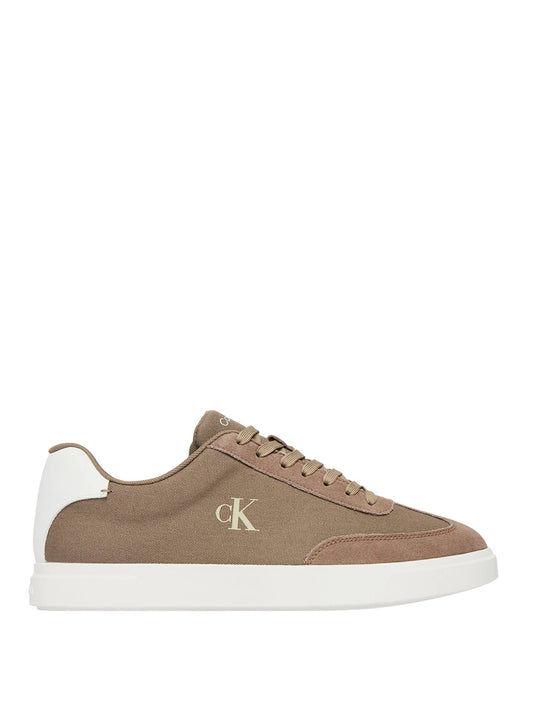 CALVIN CALZATURE 2USCITA Sneakers Calvin Klein Brooke Logo In Tela - Beige Desert Taupe/Bright White