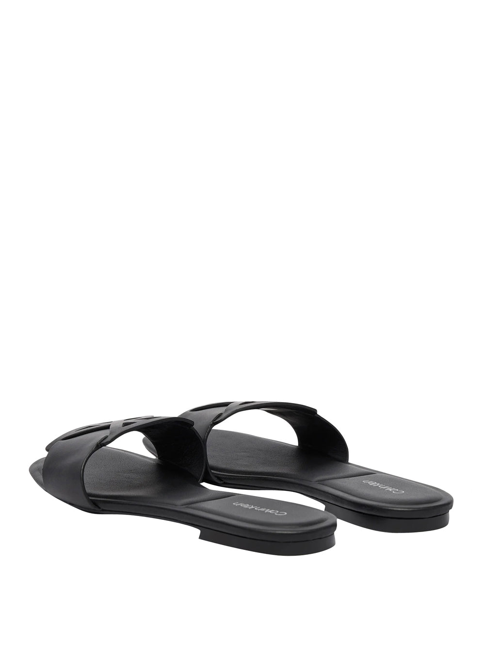 CALVIN CALZATURE 2USCITA Calvin Klein Sandali Piatti Emblem - Nero Triple Black