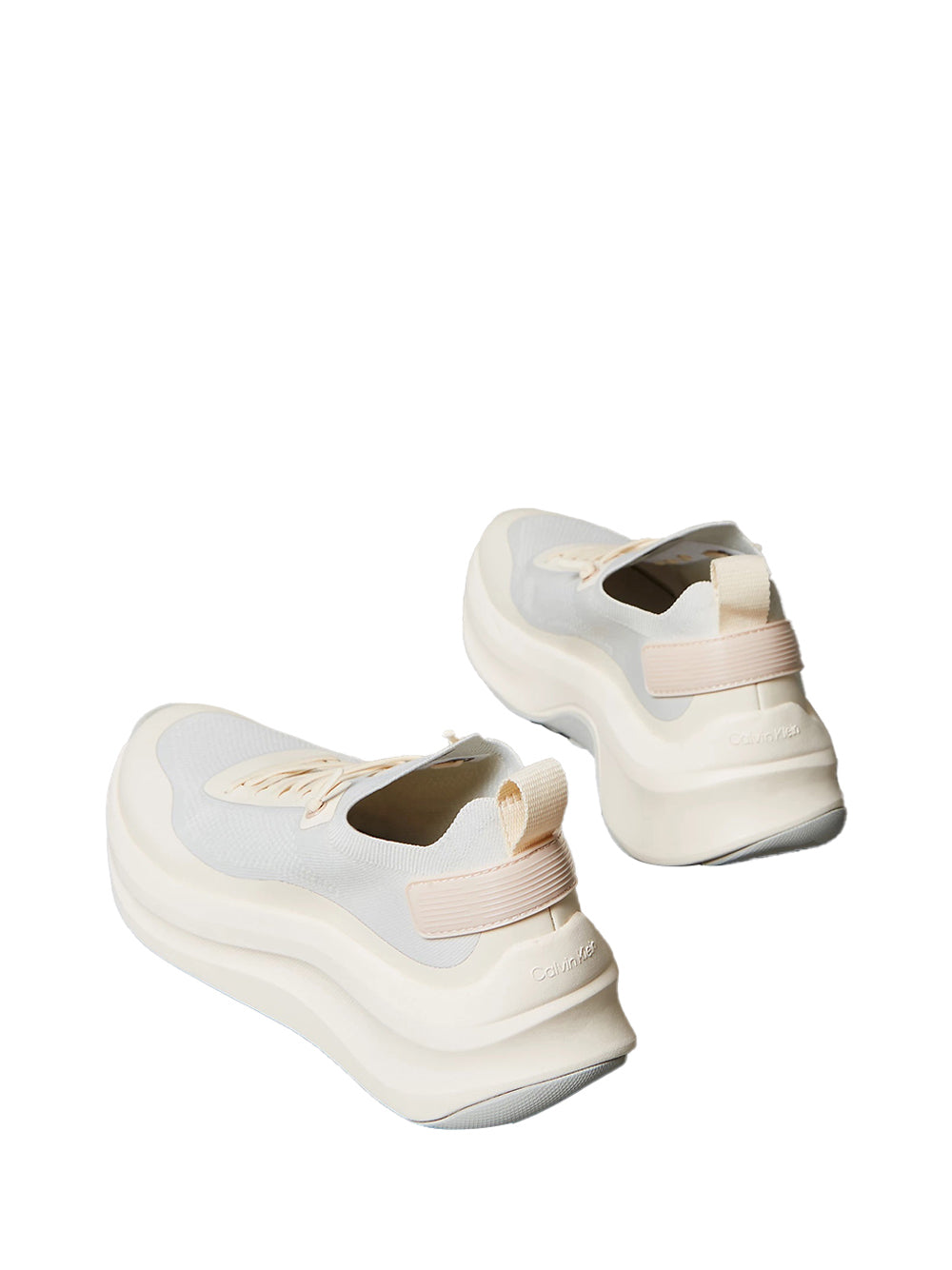 CALVIN CALZATURE 2USCITA Sneakers Sovradimensionate Con Calzino In Rete - Multi Vaporous White/Light Cashew
