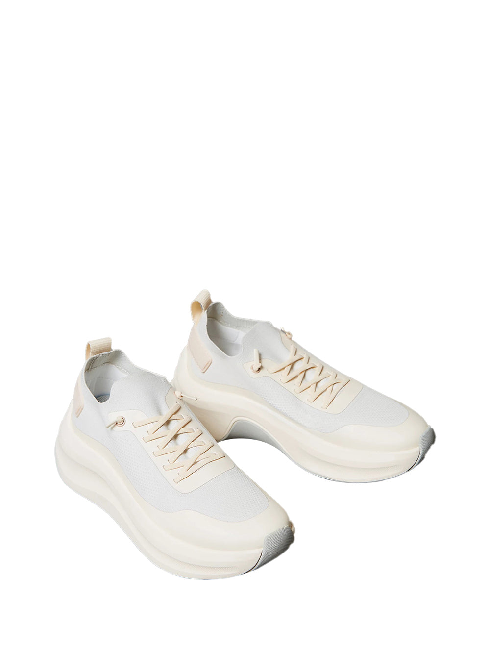 CALVIN CALZATURE 2USCITA Sneakers Sovradimensionate Con Calzino In Rete - Multi Vaporous White/Light Cashew