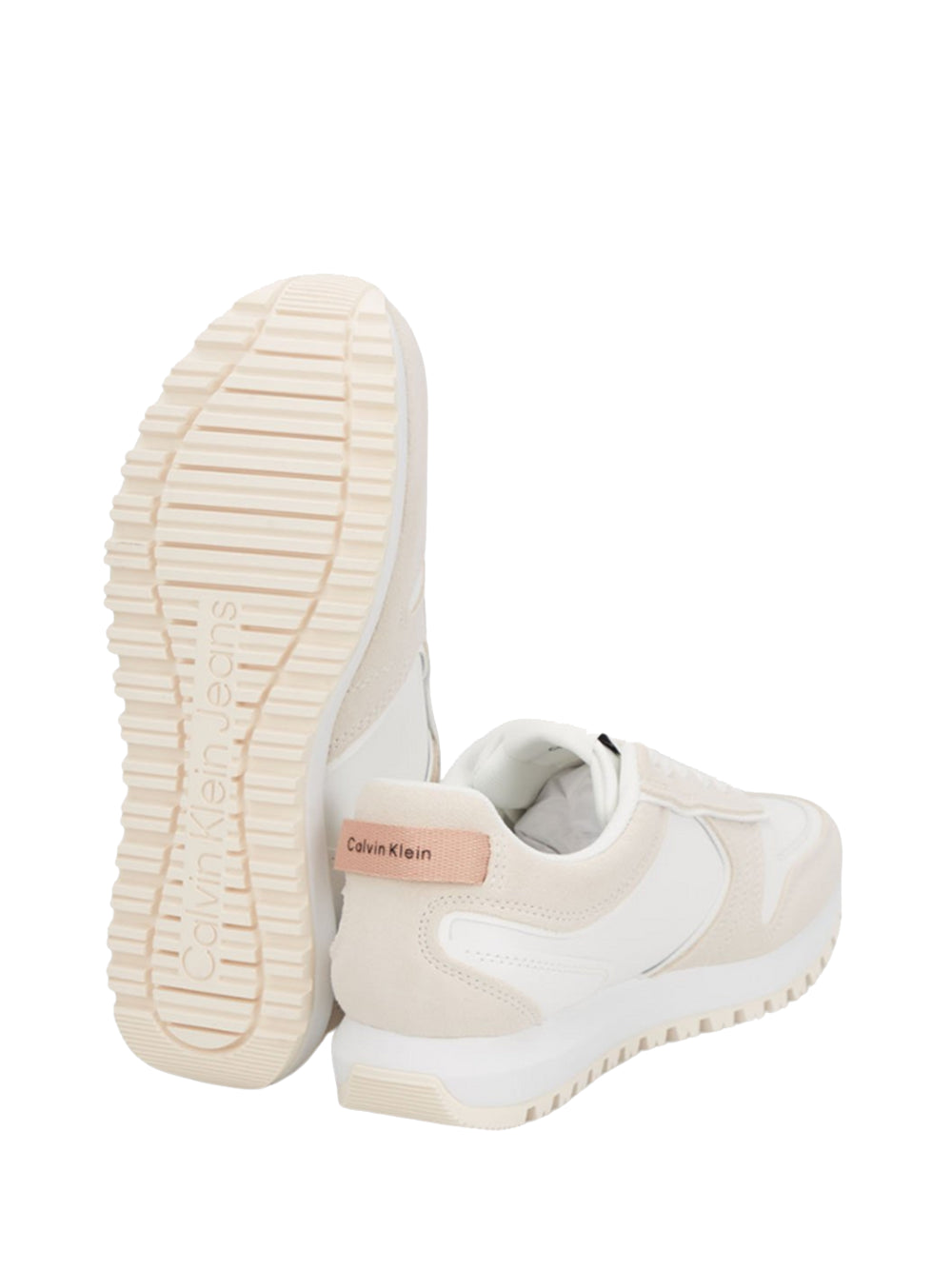 CALVIN CALZATURE 2USCITA Sneakers Calvin Klein Toothy Runner - Bianco/Vittorio White/Ancient White