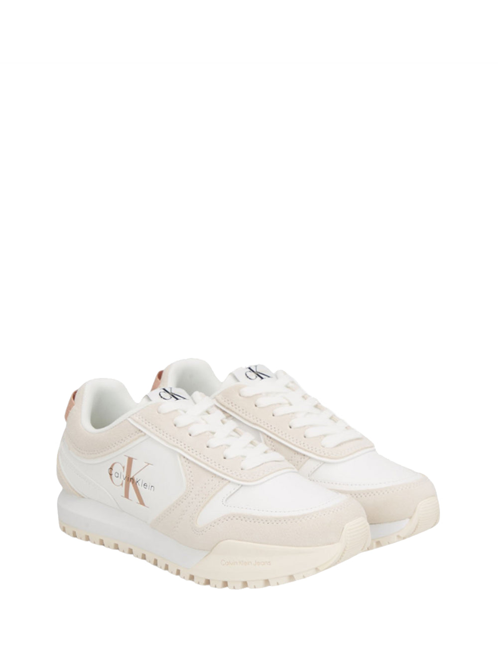 CALVIN CALZATURE 2USCITA Sneakers Calvin Klein Toothy Runner - Bianco/Vittorio White/Ancient White
