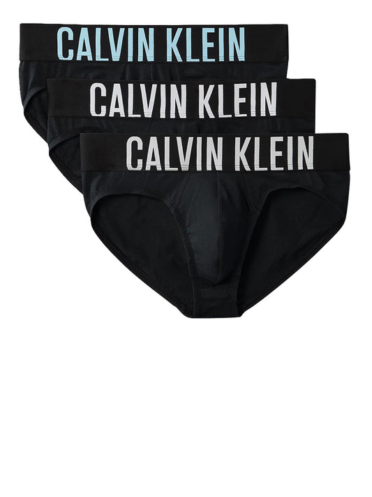 CALVIN UNDERWEAR Slip Calvin Klein In Confezione Da 3 Intense Power Cotton - Nero Nero