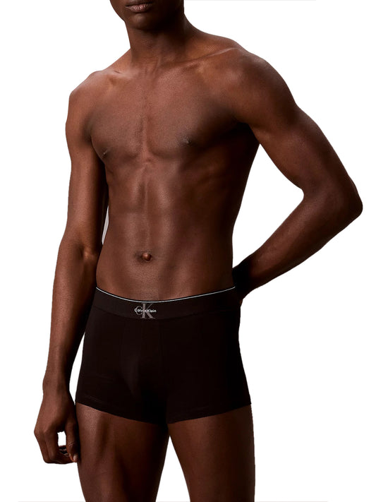 CALVIN UNDERWEAR Calvin Klein Boxer Corti Graphic Monogram Cotton Stretch - Nero Nero