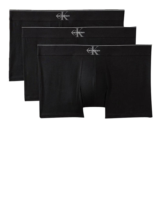 CALVIN UNDERWEAR Calvin Klein Boxer Corti Graphic Monogram Cotton Stretch - Nero Nero
