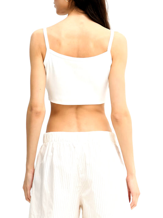 CALVIN2 2USCITA Calvin Klein Woven Top Label 2x2 Baby - Bianco Bright White