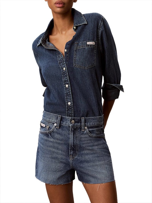 CALVIN2 2USCITA Calvin Klein Short Jeans Taglio Relaxed In Stile Anni 90 Denim Astaire