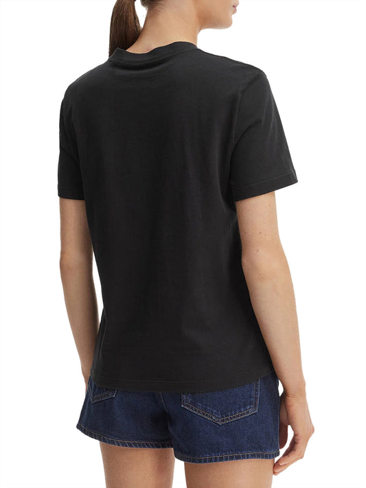 CALVIN2 2USCITA Calvin Klein T-Shirt Logo Frontale - Bianco BLACK